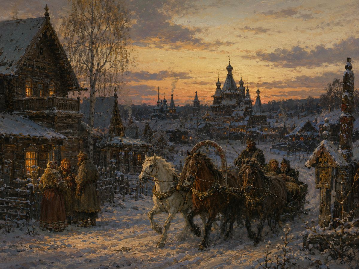 Зимний путь к собору
