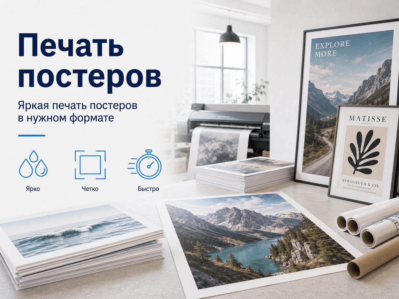 Печать постеров